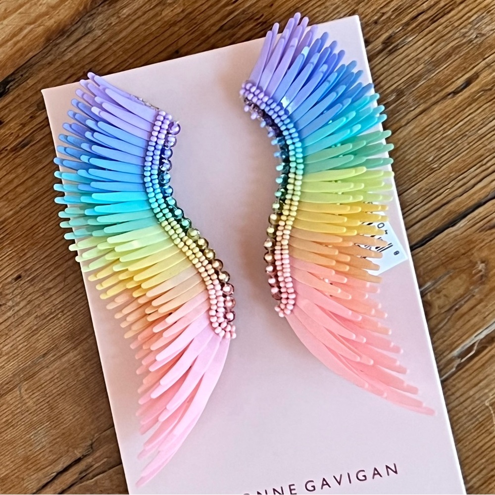 🌺🎉HP🎉🌺 NWT Mignonne Gavigan Madeline Earrings Rainbow Pastel - Picture 12 of 16